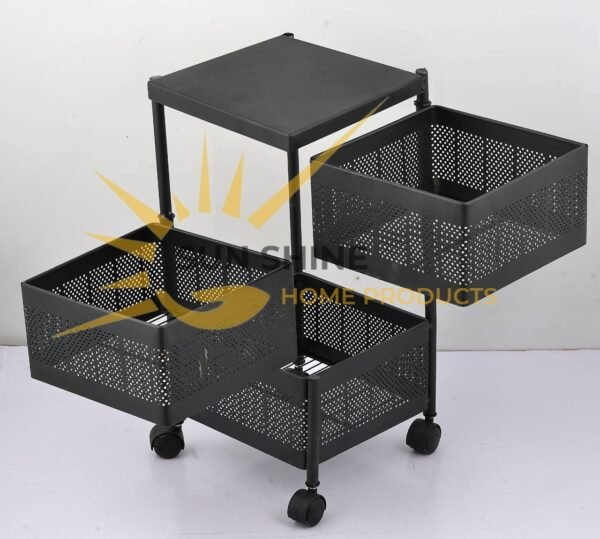 3 Set Square VEG/FRUITE ROTATING TROLLY