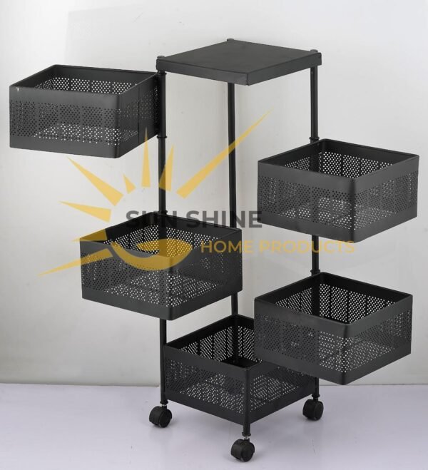 5 Set Square VEG/FRUITE ROTATING TROLLY